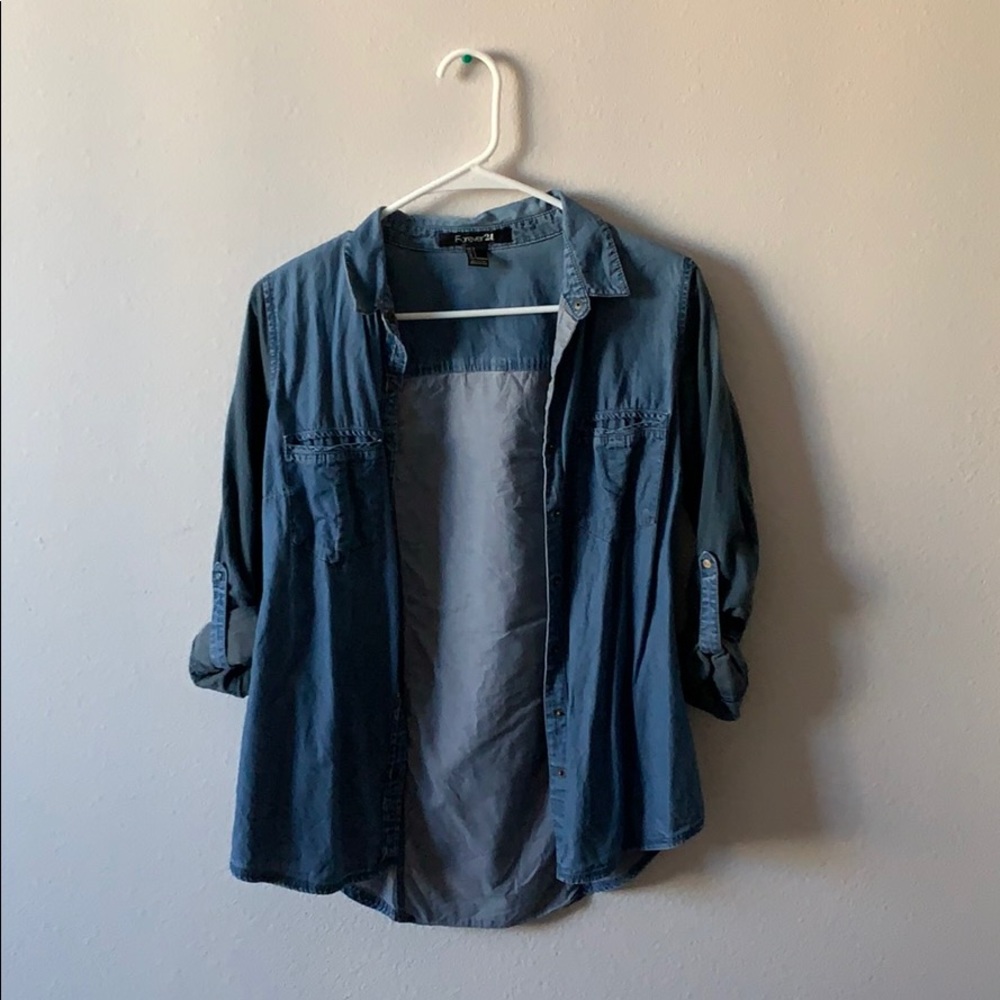 Denim top